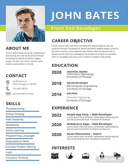 Even though these job titles sound relatively specific to the layperson, you know that writing a front end developer resumes a pretty straightforward process. Web Developer Fresher Resume Format - Briefkopf Beispiele