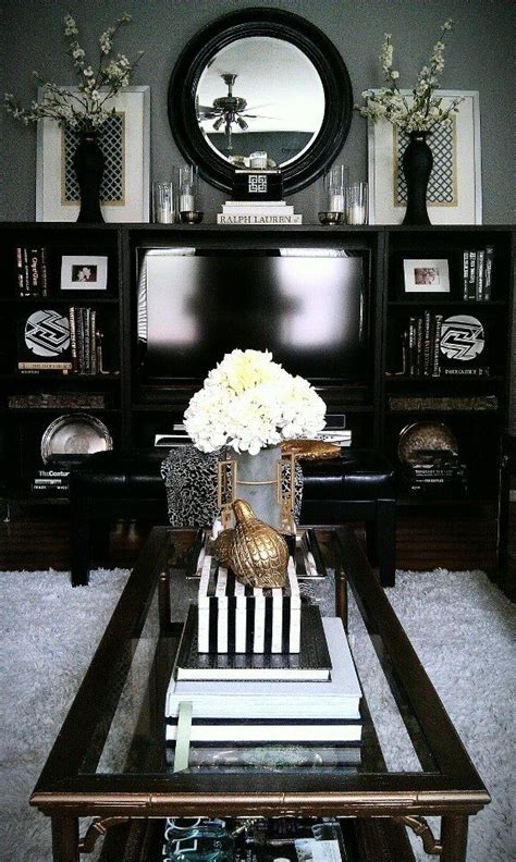 Recycling old bottles, wall decor, glitter mason jar and more decorative tips for walls of your apartment!our. Our Rental Home 2013 - Living Room - Styled with thrift ...