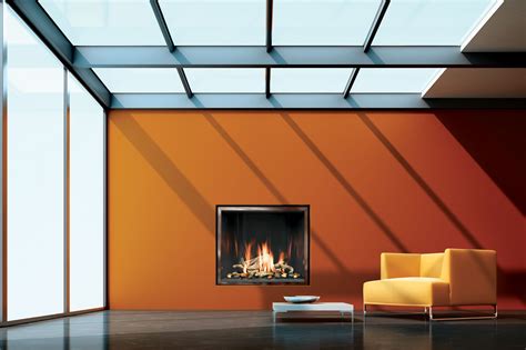 Think of all the walls in your home as blank canvases waiting to be painted and decorated. Orange. An example of how our FullView modern fireplace ...