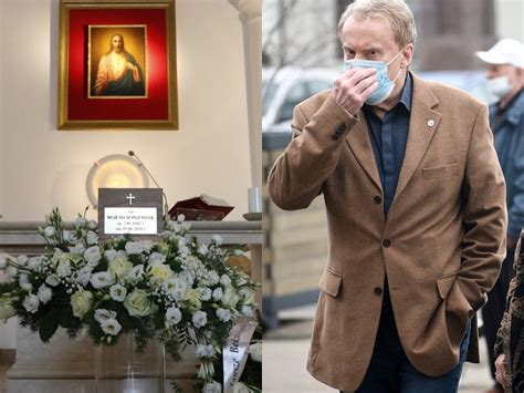 Na cmentarzu narzeczony zrobił wzruszający gest. Pogrzeb Wojciecha Pszoniaka. Wybitnego aktora pożegnała ...