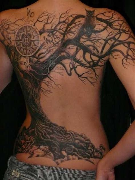 The tree of life was guarded by an invisible dragon known as simarghu (persian) or simorg (slavs). Amazing Dead Tree Tattoo Design | Tattoos, Life tattoos ...