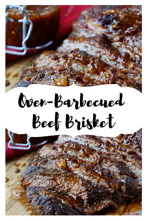 This homemade beef jerky takes a bit of time to make but provides chewy and delicious results in the end. Oven-Barbecued Beef Brisket #Steak #dinner #easyrecipe ...