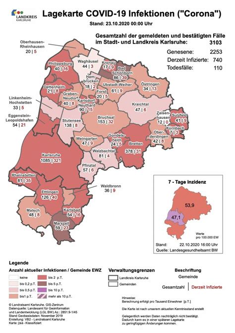 Wie sind die entwicklungen in bestimmten landkreisen? Corona Baden-Württemberg Karte : Interaktive Karten Baden ...