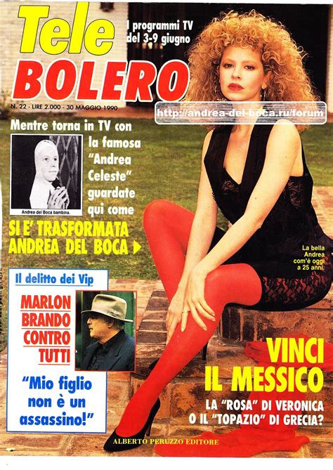 A partir de ahora tenemos 48 horas para ver qué. Andrea del Boca: Tele Bolero(1990) Andrea del Boca