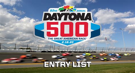 Click here to download the pdf. 2020 Daytona 500 Entry List - NASCAR Cup Series | MRN