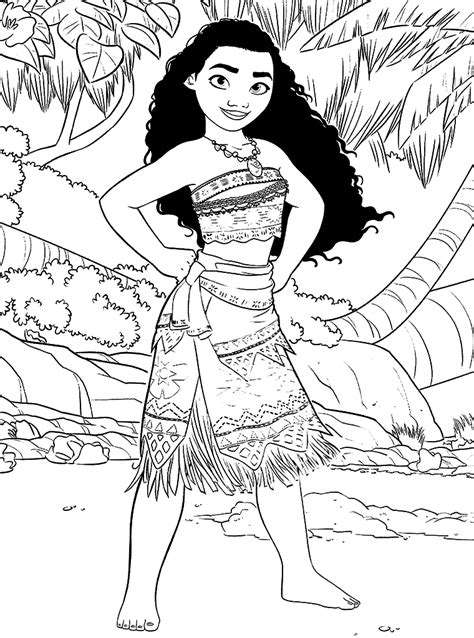 Send this drawing to your friends or to yourself to keep coloring it later. Moana Free Coloring Printable | Coloring Pages for Kids ...