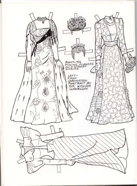 Click here to become a member! QUEEN MARY PAPER DOLL - last 4 pages of book | Paper dolls ...