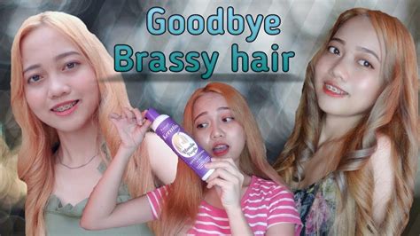 There are several common methods to get rid of brassy orange hair: How to get rid of brassy/rusty yellow hair. - YouTube