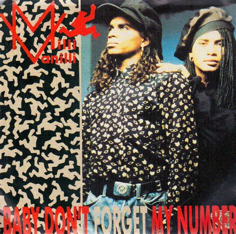 Can't you feel my love. MUSIC REWIND: Milli Vanilli - Baby Don't Forget My Number ...