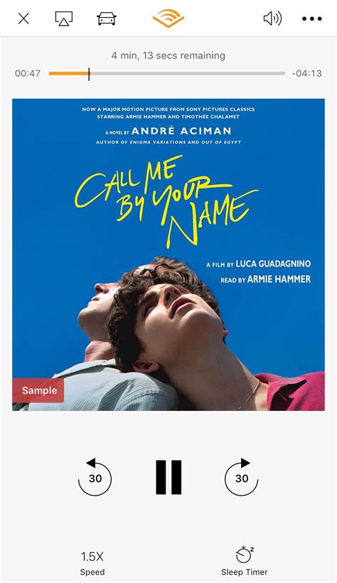 Would you like to write a review? Call Me By Your Name Audiobook - Read by Armie! Which is better Audio or Paper? : callmebyyourname