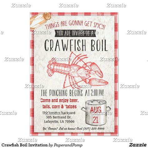 Once the crab is cleaned, it's easy to from one crab lover to another, here's a tip. Crawfish Boil Invitation | Zazzle.com | Crawfish boil ...