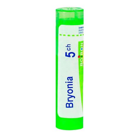 Les boissons chaudes le soulagent. Bryonia alba tube granule - 5 CH