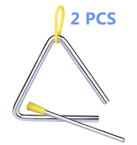(Pack of 2) Triangle Music Instruments/Triangle Percussion/Triangle ...