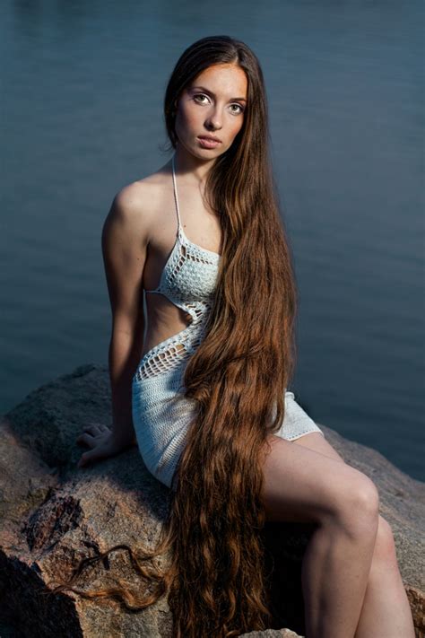 Fine hair tends to be weaker and can't take as much abuse as medium/coarse hair can, leading to split ends more quickly. Long hair girl shows off her floor length hair|Girls with ...