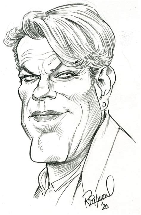 Original art and style by dori hartley. Tom's Daily Coronacature: Eddie Izzard! in 2020 | Caricature sketch, Famous portraits, Caricature