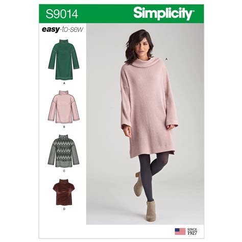 Magazine articles devoted to crochet and knit ideas. Simplicity 9014 Misses' Knit Tops with Variations in 2020 ...