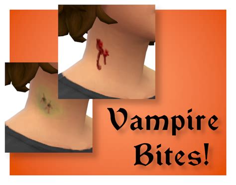 Mod, when a vampire bites someone's neck, their hunger need is satisfied. renniequeer: Sims 4 |Vampire Bites Facepaint ... : MMFINDS ...