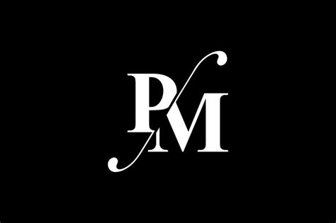 Pm), uppercase letters without a period (am and pm), uppercase letters with periods, or lowercase letters (am and pm or, more commonly, a.m. and p.m.). PM Monogram Logo Design By Vectorseller | TheHungryJPEG.com