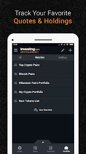 The investing.com app for android delivers a broad spectrum of financial markets data with high performance and functionality in one efficient, easy to use app so you'll never miss a minute of financial market activity, even when you're on the go. Download Investing.com For PC Windows and Mac APK 1.0.0 ...