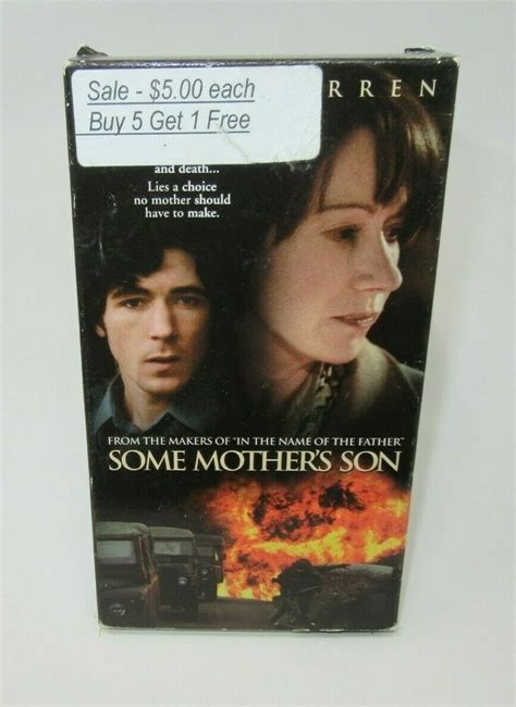 201097 minutes action & adventure. SOME MOTHER'S SON VHS VIDEO MOVIE, HELEN MIRREN, FIONNULA ...