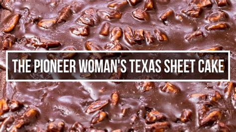 1 cup chocolate chip ice cream. How to make The Pioneer Woman's Texas sheet cake | Recipes ...