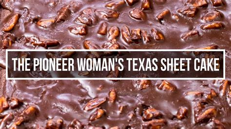 1 cup chocolate chip ice cream. How to make The Pioneer Woman's Texas sheet cake | Recipes ...