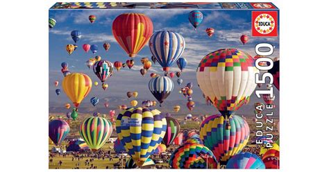 Load weight inflated diameter inflated volume nacelle size max. Educa (17977) - "Hot Air Balloons" - 1500 pieces puzzle