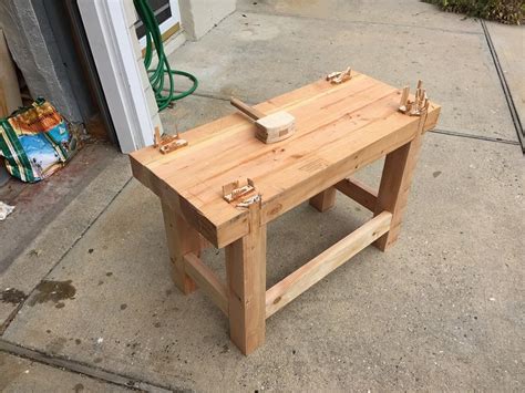 This easy to build bench can be shortened to fit a particular space or adjusted for height. Junior Roubo Workbench - by tpmwoodworker @ LumberJocks ...