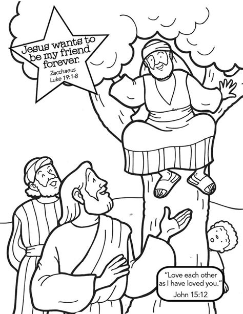 It has four panels that break the story into brief sequenced cards. Free Coloring Pages Of Story Zacchaeus Sketch Coloring ...