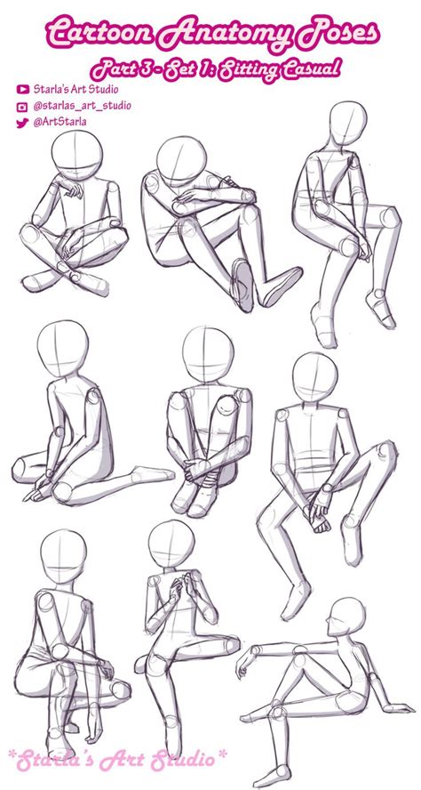 Join elena s blair for lesson 5: Drawing Cartoon Poses ~Starla's Art Studio in 2020 ...