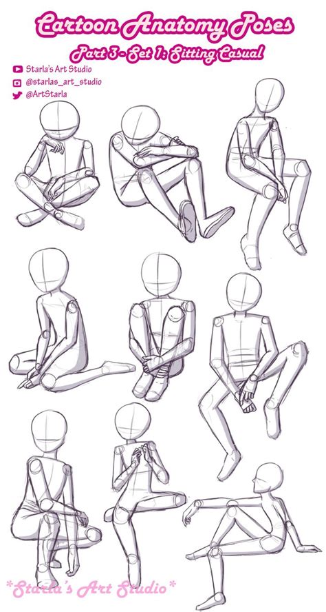 1024x1325 easy body template by ladybow69. Drawing Cartoon Poses ~Starla's Art Studio in 2020 ...