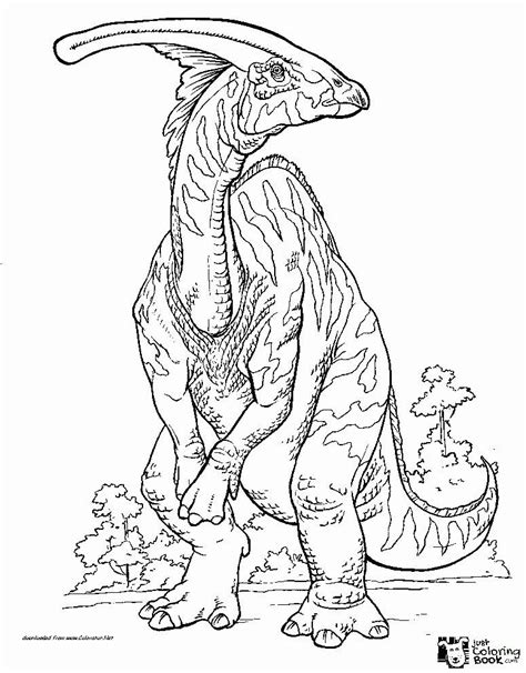 Kinderen leren terwijl ze kleuren. parasaurolophus coloring page coloring home regarding free ...