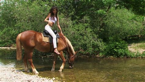 Sweet ballerina luvs flexi sex. Woman Posing in a River Stock Footage Video (100% Royalty ...