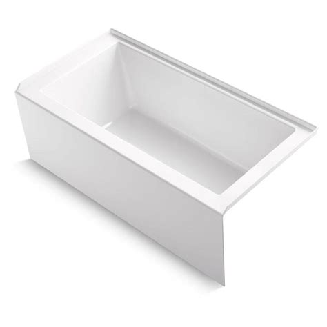 Use our size comparison calculator to compare the dimensional properties of alcove bathtubs with other related elements from our database. KOHLER Underscore 60-in White Acrylic Rectangular Right ...