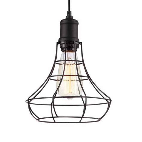 Get it as soon as tue, mar 2. Industrial Wide Black Cage Vintage Pendant Light | Edison ...