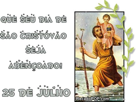 São cristóvão colocou o menino em seus ombros e sentiu que ficava cada. LAÇO DO PASSARINHEIRO - ORAÇÕES PODEROSAS: SÃO CRISTÓVÃO ...