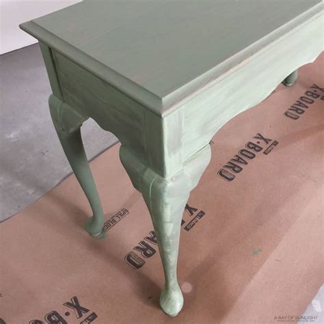 Failing to wait the recommended. Waverly Chalk Paint Review - Sofa Table Makeover