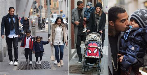 Milan (italy) to villarreal c.f. Kevin Prince Boateng con Melissa Satta, Carlos Bacca e la ...