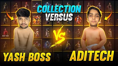 Free fire players are often on the lookout for stylish and unique names to make them stand out (image courtesy: Aditech Vs Yash Yt Collection Verses 🤯 ️ Richest ...