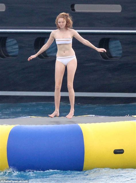 On new year's eve, cole and dorsey were photographed together on a yacht off the coast of st. Lily Cole almost reveals too much after losing her bikini ...