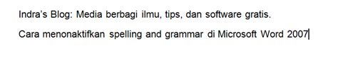 Perintah spelling & grammar dapat dijalankan dari tab … a. Cara menonaktifkan Spelling and Grammar di Ms. Word 2007 ...