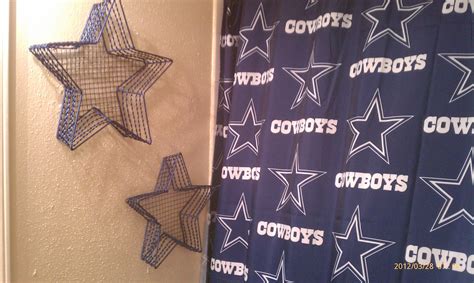 Dallas cowboys room dallas cowboys quotes dallas cowboys pro shop cowboy bathroom nautical bathroom decor cowboy home the official shop of the dallas cowboys lets you bring out the best in any bathroom with this dallas cowboys shower curtain measures 72quot x 72quot. My Dallas Cowboys bathroom. Gold Christmas stars from the ...