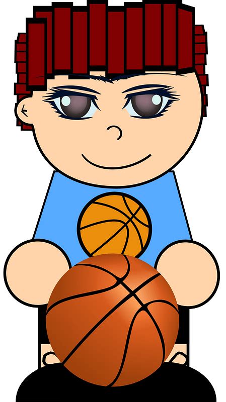 Anime character with brown haired anime boy inspire the fans to use those also without cosplay circumstan. Brown Haired Boy with a Basketball clipart. Free download ...