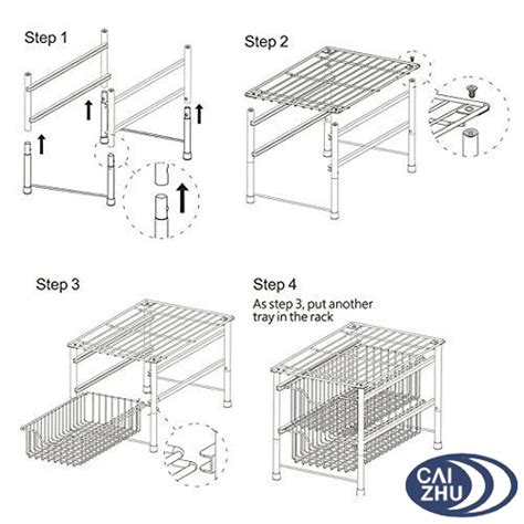 This commercial grade steel storage drawer is built to last with 50 lb. Cabinet Sliding Basket Organizer Drawer Chrome Pull Out ...