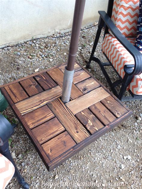 Waited 24 hours till dry. Make Your Own Umbrella Stand Side Table | Umbrella stands, Umbrellas and Side tables
