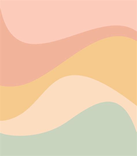 The latest trend in iphone skins is the use of minimalist neutral wallpaper to customize your phone. Abstract Color Waves - Neutral Pastel Mini Art Print by ...