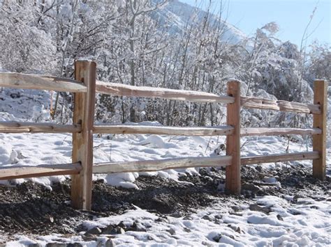 Once in a while i've seen steel t posts driven in at some bucks to help keep them in place in high winds, probably not needed where you are. Split Rail Ranch Fence - Fence & Deck Supply