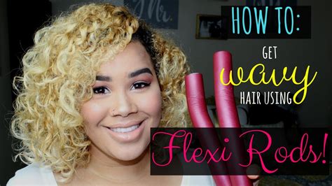 Flexi rods are an effortless process to attain beautiful curls on all hair types. How to: Get WAVY hair w/ FLEXI RODS! No Heat! No ...