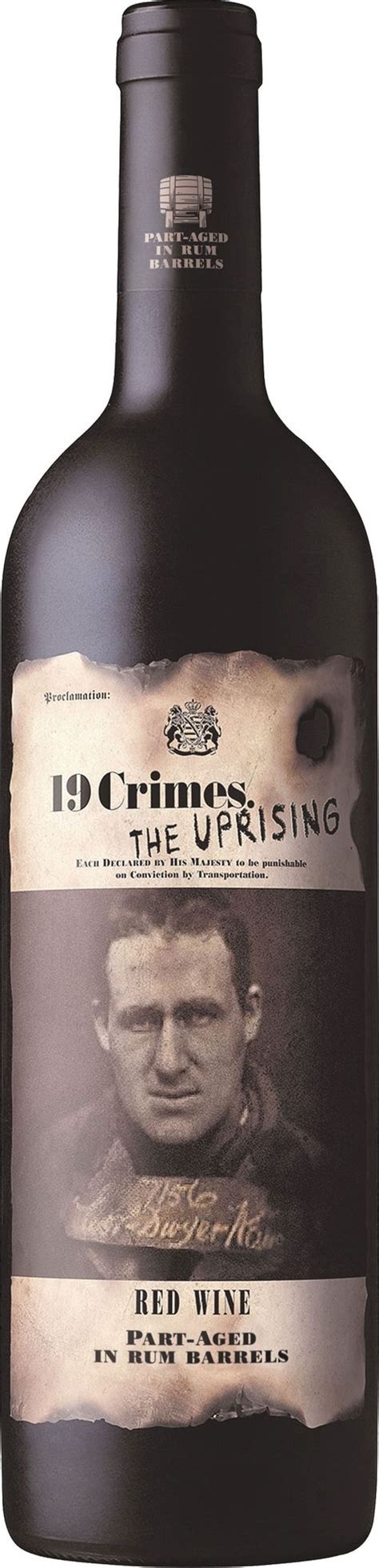 Red wine from south eastern australia · australia. Uprising Red Wine 19 Crimes | 2018 | 129 kr | Rött vin