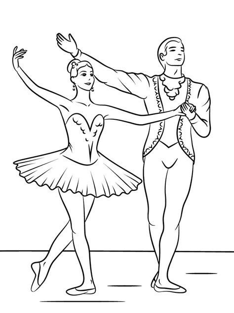 Ballerina coloring page stock vector illustration 183955004. Ballerina Coloring Pages - Worksheet School in 2020 ...